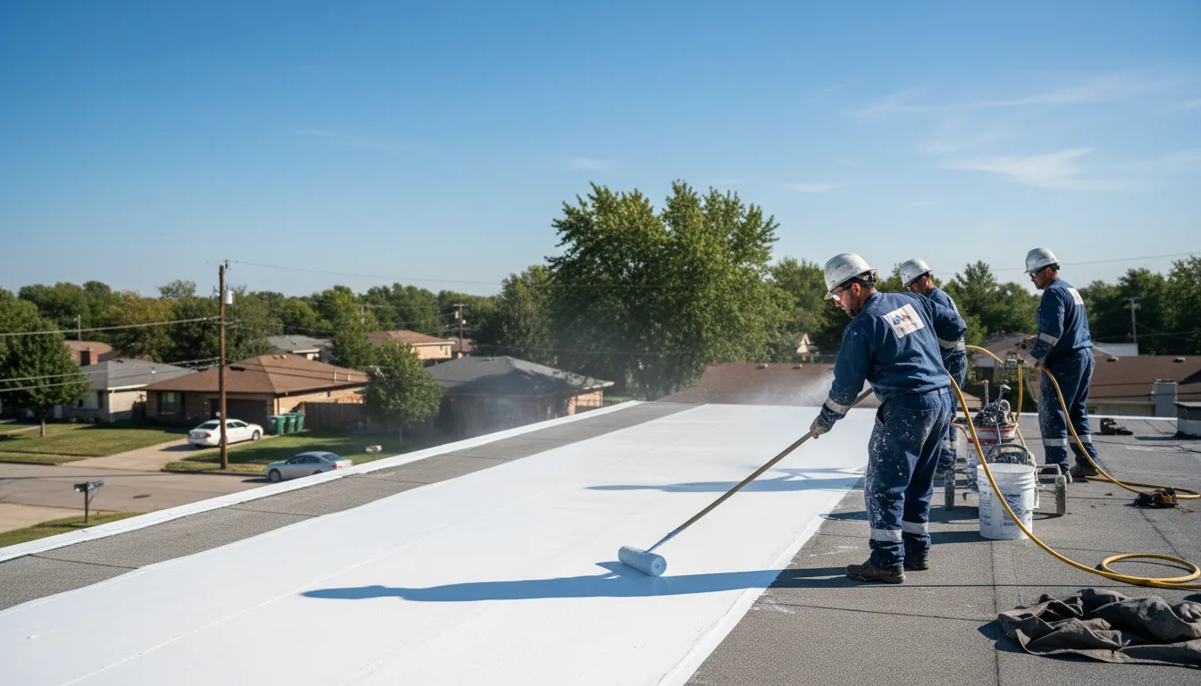 Commercial roof coating in Pandora, OH near me
